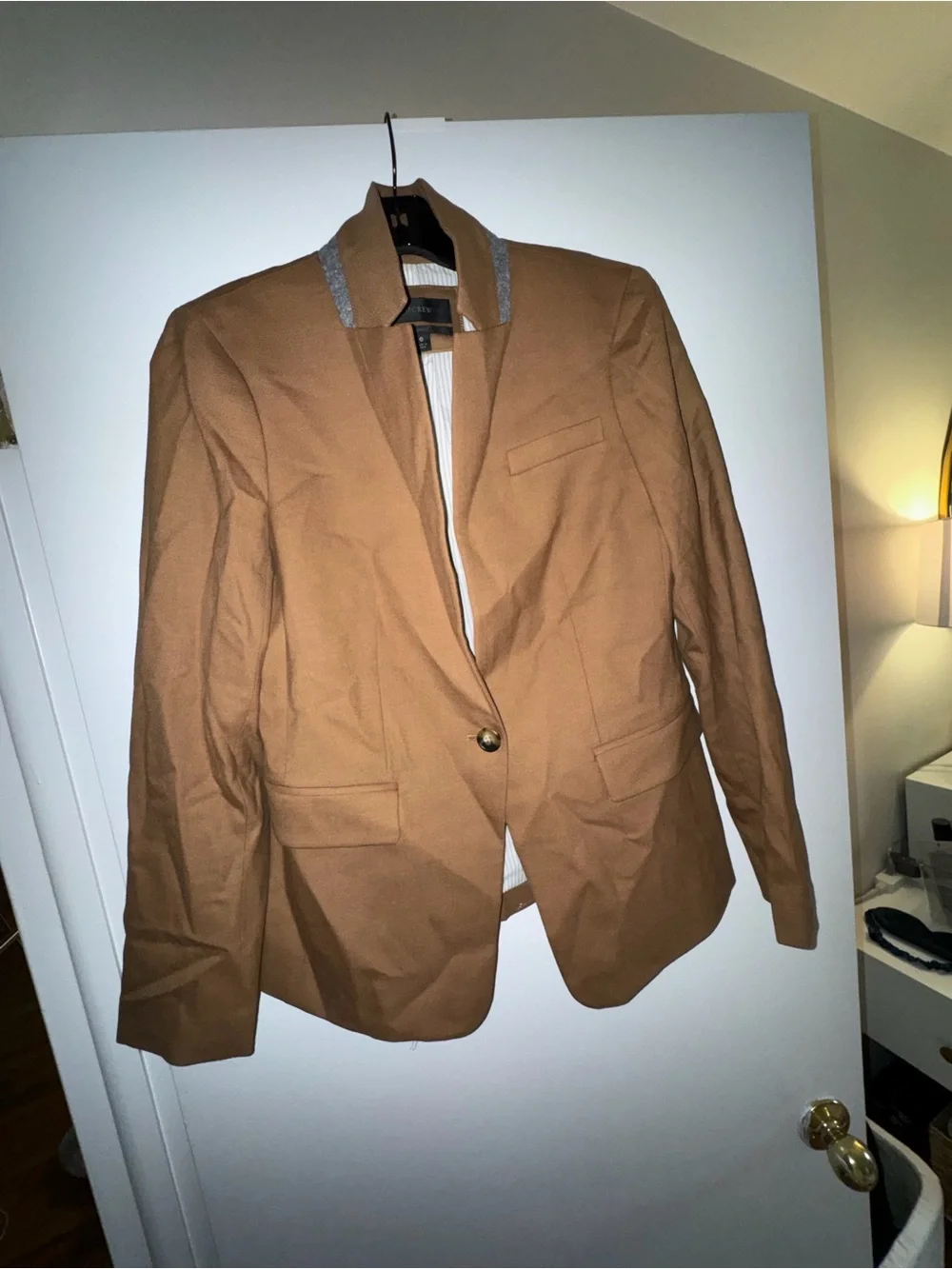 J. Crew Women's One-Button Camel-Color Blazer
